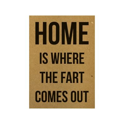 Postcard Home is where the fart comes out