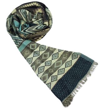 Écharpe d'hiver Sunsa 3er, grand foulard/écharpe en 60% coton/40% viscose 6