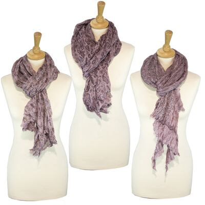 Sunsa 3er winter scarf, large stole neckerchief / scarf made of 100% modal