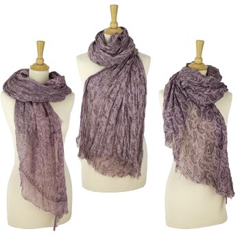 Écharpe d'hiver Sunsa 3er, grand foulard / écharpe en 100% modal 3