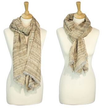 Écharpe d'hiver pour hommes Sunsa 3, grande étole foulard/écharpe en 60% coton/40% viscose 7