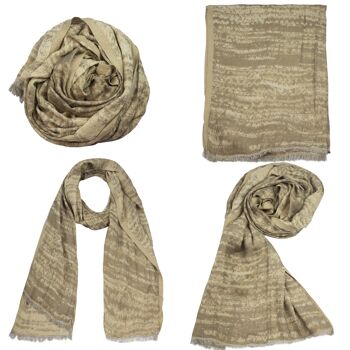 Écharpe d'hiver pour hommes Sunsa 3, grande étole foulard/écharpe en 60% coton/40% viscose 8