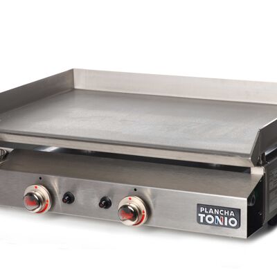 GAS PLANCHA 2 BURNERS ALL STAINLESS STEEL BENTO