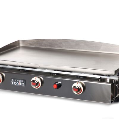 GAS PLANCHA 3 BURNERS ALL STAINLESS STEEL LAGOA