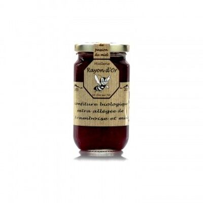 Organic raspberry and honey jam 220g