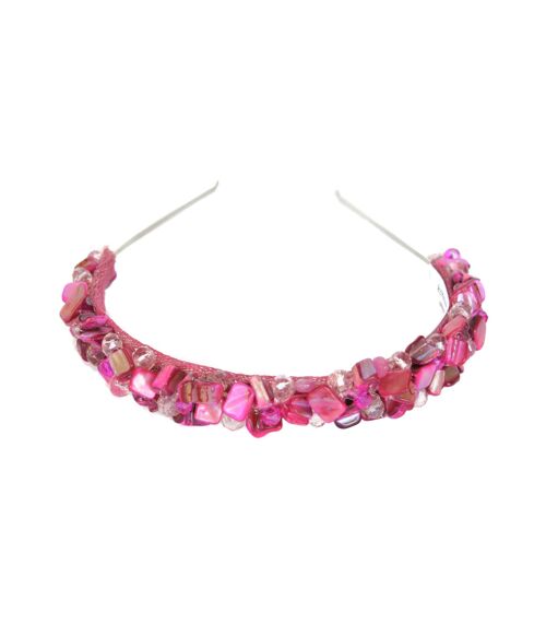 Diadema de Piedras en Fucsia JANE