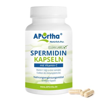 Espermidina 1 mg + Vitamina C - 60 cápsulas veganas