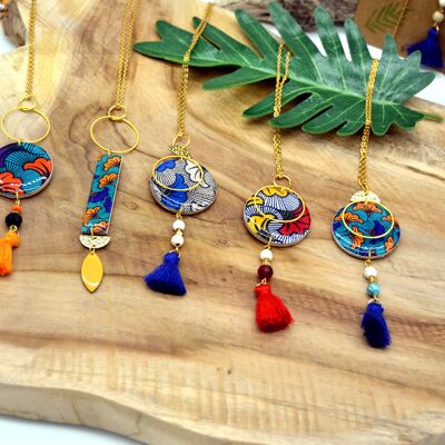 Discovery pack wooden and resin necklaces inspired by wax Mother's Day
