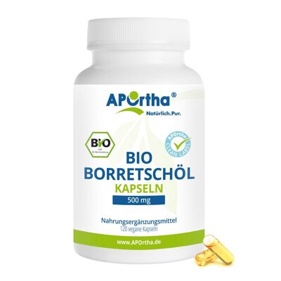 Aceite de Borraja Ecológico 500 mg - 120 Cápsulas Veganas