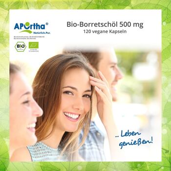 Huile de Bourrache Bio 500 mg - 120 Capsules Végétaliennes 6