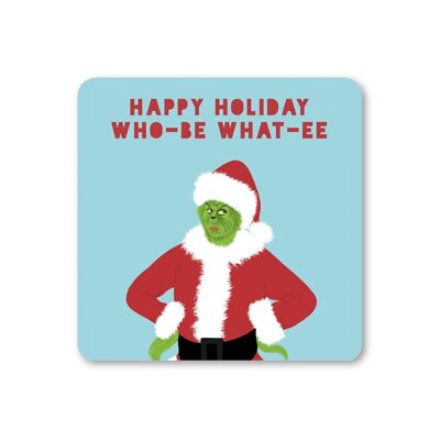 Grinch Funny Christmas Untersetzer 6er Pack