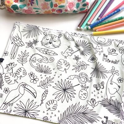 Coloring placemat / Washable coloring sheet