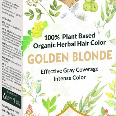 Teinture végétale Golden Blonde du cultivateur bio 100 gr. écocert