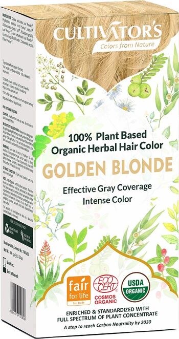 Teinture végétale Golden Blonde du cultivateur bio 100 gr. écocert 1