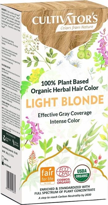 Teinture biologique végétale Blond clair Cultivator's 100 gr. écocert 1