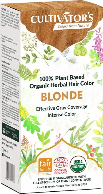 Teinture végétale bio blond du cultivateur 100 gr. écocert 1