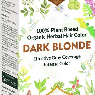 Tinte orgánico vegetal Rubio Oscuro Cultivator's 100 gr. Ecocert