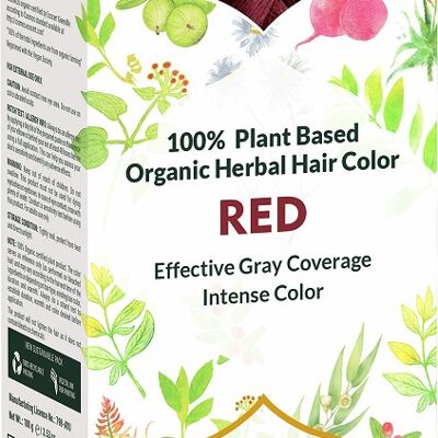 Colorante vegetale biologico per capelli rossi del coltivatore 100 gr. ecocertificato