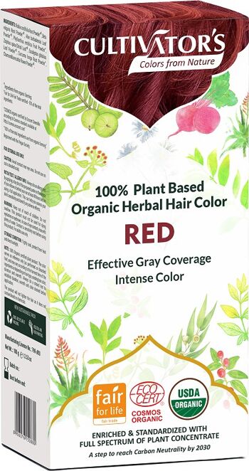 Teinture végétale bio cheveux roux du cultivateur 100 gr. écocert 1