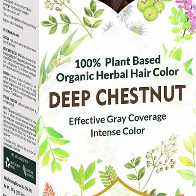 Cultivator's dark chestnut organic vegetable dye 100 gr. ecocert