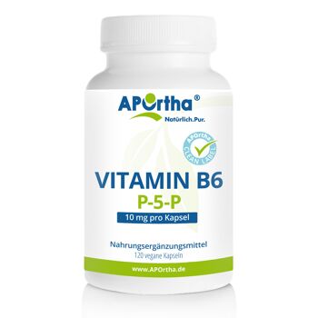 Vitamine B6 (P-5-P) 10mg - 120 Capsules Végétaliennes
