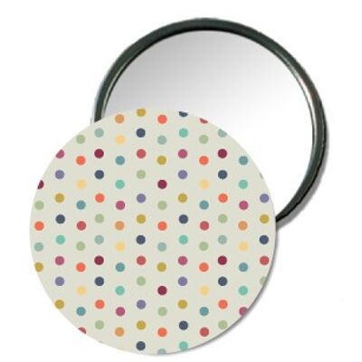 Badge miroir confettis