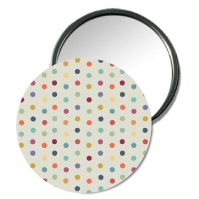 Badge miroir confettis