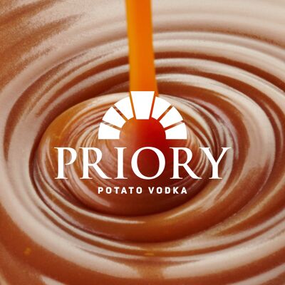 Vodka Priory aromatizzata al caramello salato (31%)