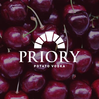 Vodka Priory aromatisée à la cerise noire (31%)