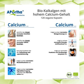 Algues calcaires bio à haute teneur en calcium - 120 gélules végétaliennes 4