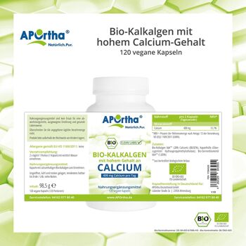 Algues calcaires bio à haute teneur en calcium - 120 gélules végétaliennes 5