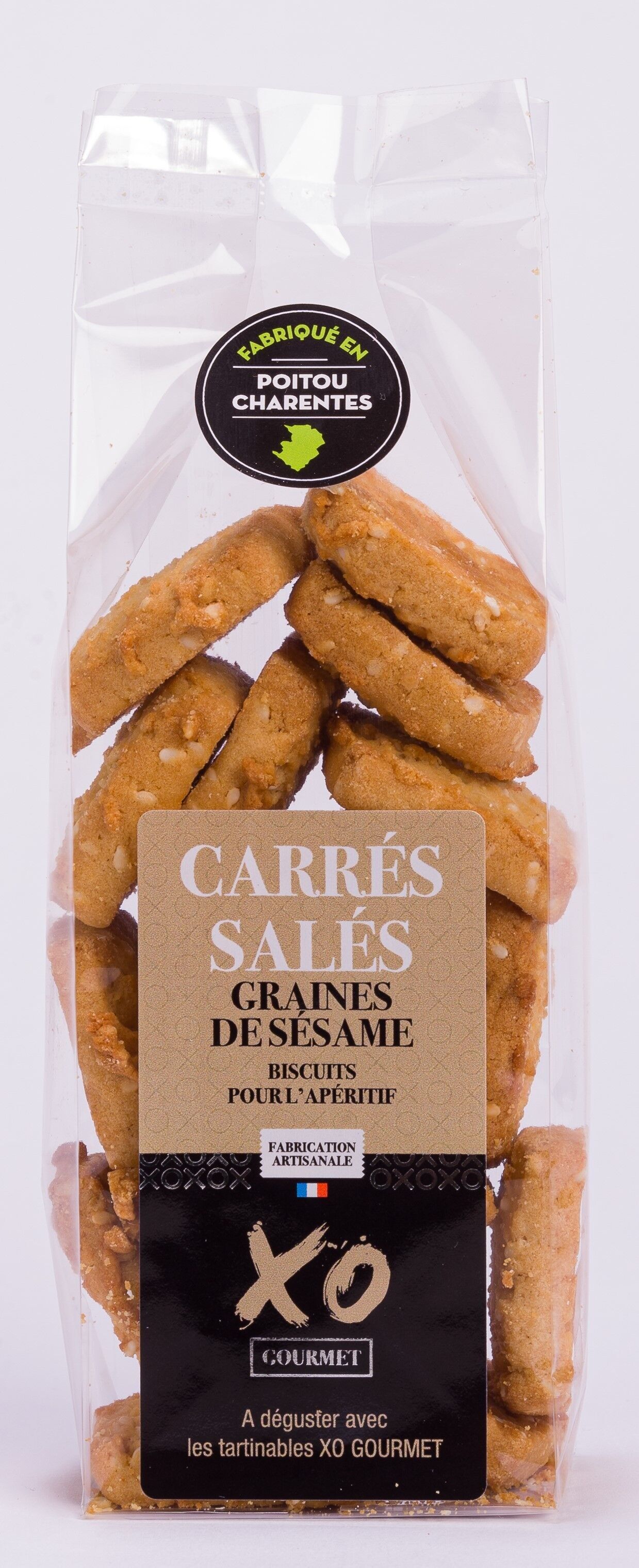 Sesame seed savory squares