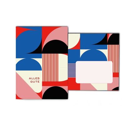 Colors folding card 007