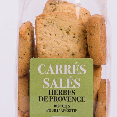 Carrés salés aux herbes de Provences