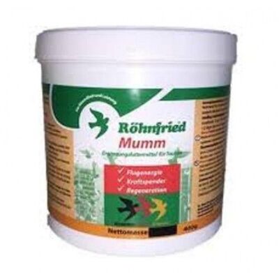 Rohnfried - Electrolitos + glucosa + vitaminas para palomas RONHFRIED MUMM 400 gr