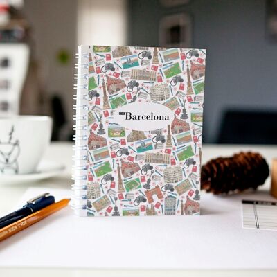 Barcelona cuaderno de espiral