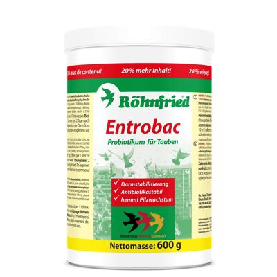 Rohnfried - Mezcla de probióticos y prebióticos ENTROBAC ROHNFRIED 600 gr