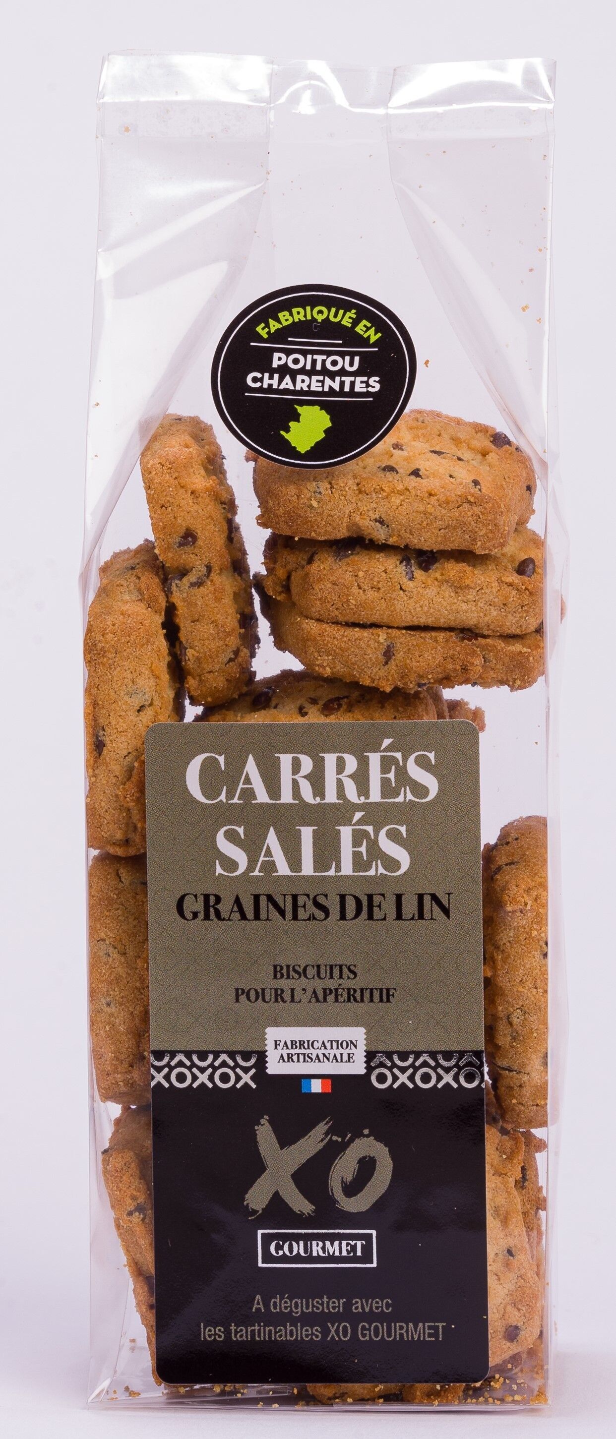 Flax seed savory squares