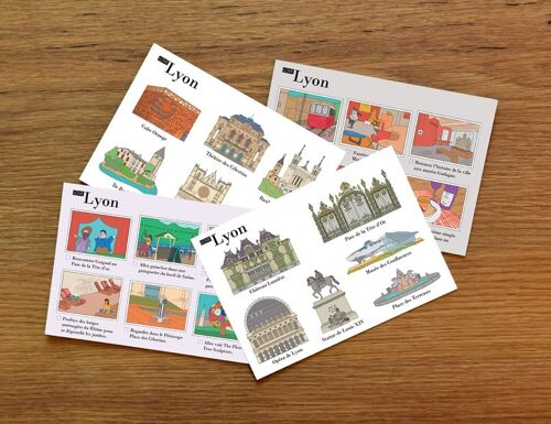Cartes postales illustrées Lyon