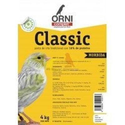 Legazin - Pasta de cría amarilla MÓRBIDA CLASSIC ORNICOMPLET 4 kg