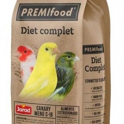 Jarad - PREMIFOOD Diet Complet Canary Menú C16 700 gr.