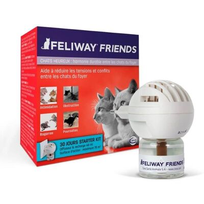 FELIWAY - FELIWAY FRIENDS tranquilizante para grupos de gatos difusor con recambio 48 ml