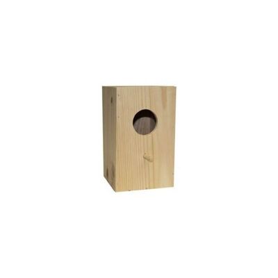 COMPLEMENTOS PARA AVES - Nido de madera HOYO para NINFAS 18 x 30 x 22 cm