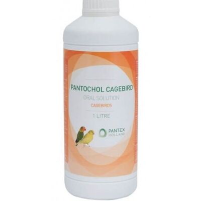 Complementosparaaves - protector hepatico PANTOCHOL CAGEBIRD para todo tipo de aves ornamentales botella 1 litro