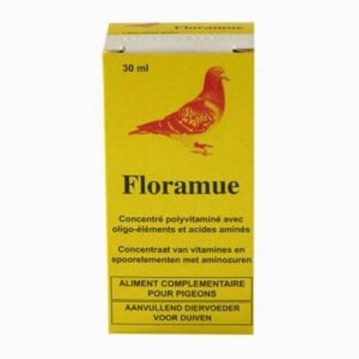 Moureau - compuesto vitaminico FLORAMUE MOUREAU con aminoacidos para palomas 30 ml