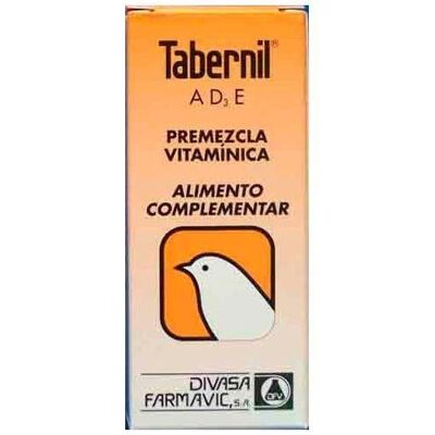 Tabernil - complejo vitaminico para aves TABERNIL AD3E 20 ml.