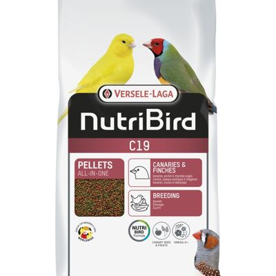 Versele-laga - Pienso de cria para pájaros exóticos y canarios NUTRIBIRD C19 VERSELE LAGA 3 kg