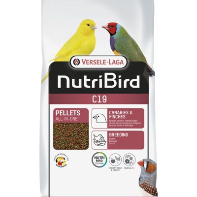 Versele-laga - Pienso de cria para pájaros exóticos y canarios NUTRIBIRD C19 VERSELE LAGA 3 kg