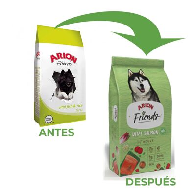 ARION - Pienso para perro ARION Friends Salmón & Rice 14 kg