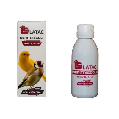 Latac - preparado anti tricomonas LATAC SERITRIECOLI TRIECOLI STOP 150 ml, para aves